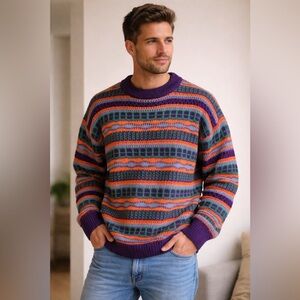 Zara Multicolor Knit Sweater